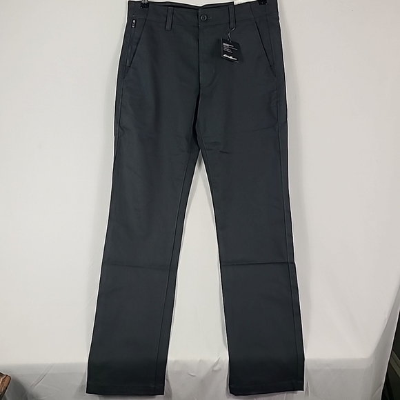 NEW Eddie BauerMen's 32 x 34 Flex Wrinkle-Resistant Sport Chinos Carbon Gray $85 - Picture 1 of 9